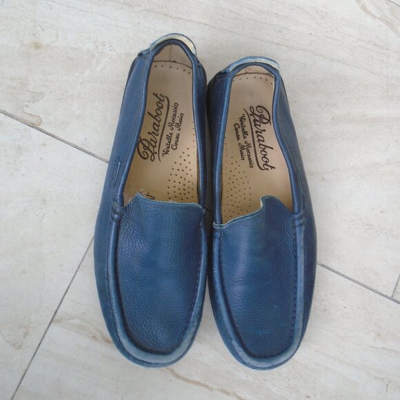 Paraboot Mocassin Mens Size 8.5 Leather Blue main image 8